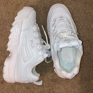All white Fila